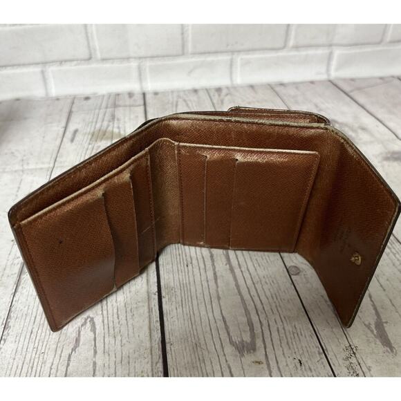 Louis Vuitton Portefeuille Elise Trifold Monogram Compact Wallet Made In France - Picture 6 of 16